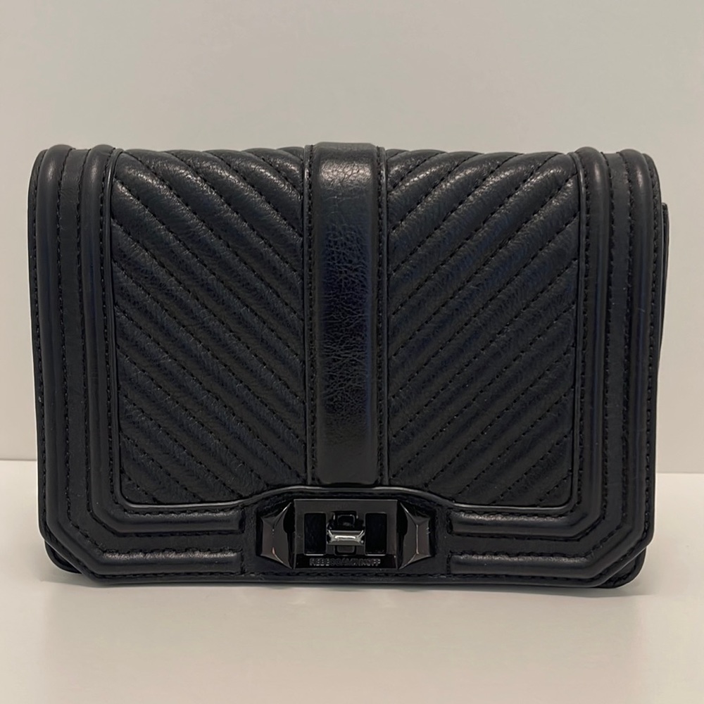 Rebecca Minkoff Chevron Quilted Small Love Crossbody